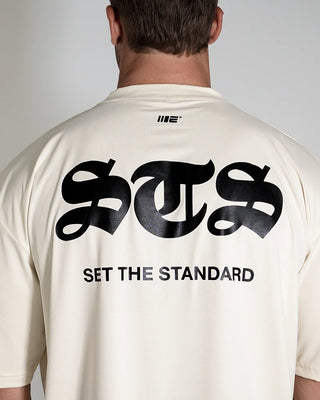 Engage Set The Standard "STS" Oversized Training Tee - Off White