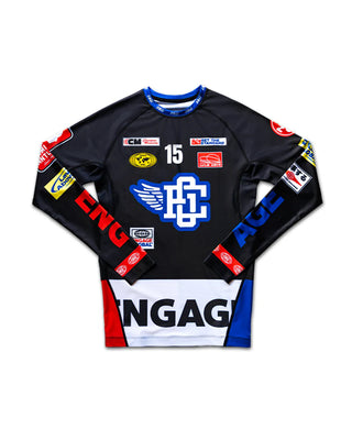 Engage Racer Rash Guard Long Sleeve - Black