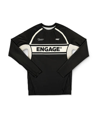 Engage INVICTA Long Sleeve Rash Guard - Black