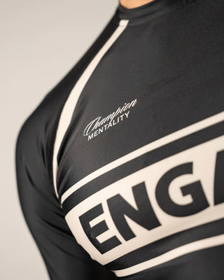 Engage INVICTA Long Sleeve Rash Guard - Black