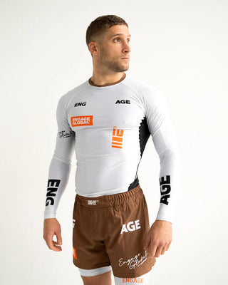 Engage Tundra Langarm-Rashguard – Weiß