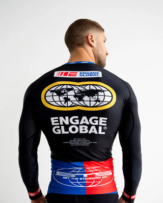 Engage Racer Rash Guard Long Sleeve - Black