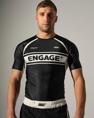 Engage INVICTA Short Sleeve Rashguard - Black