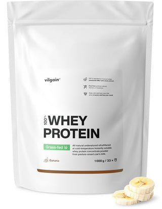 Vilgain Grass-Fed Whey Protein -Banane- 1000g